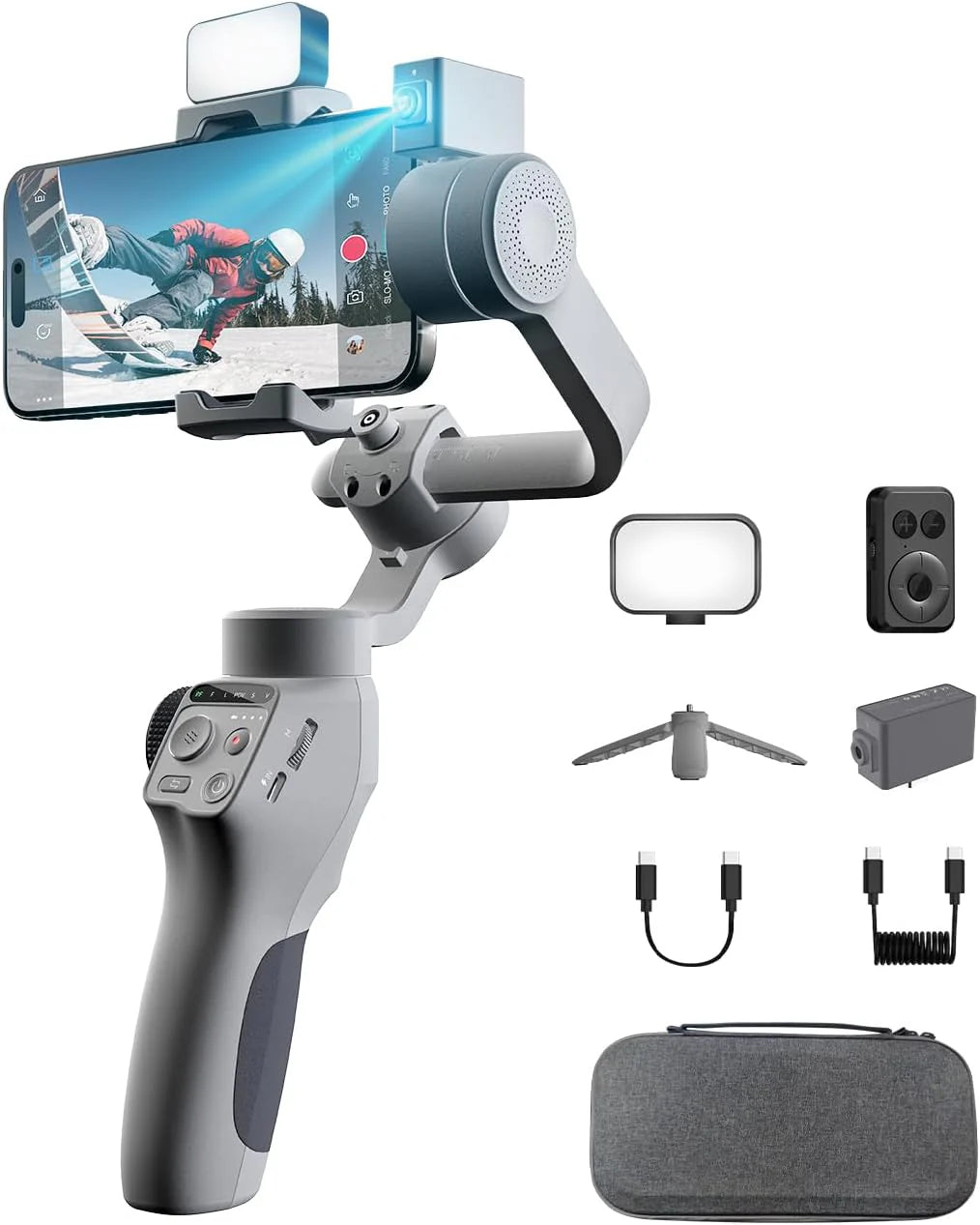 AI Tracking Gimbal Stabilizer for Smartphone